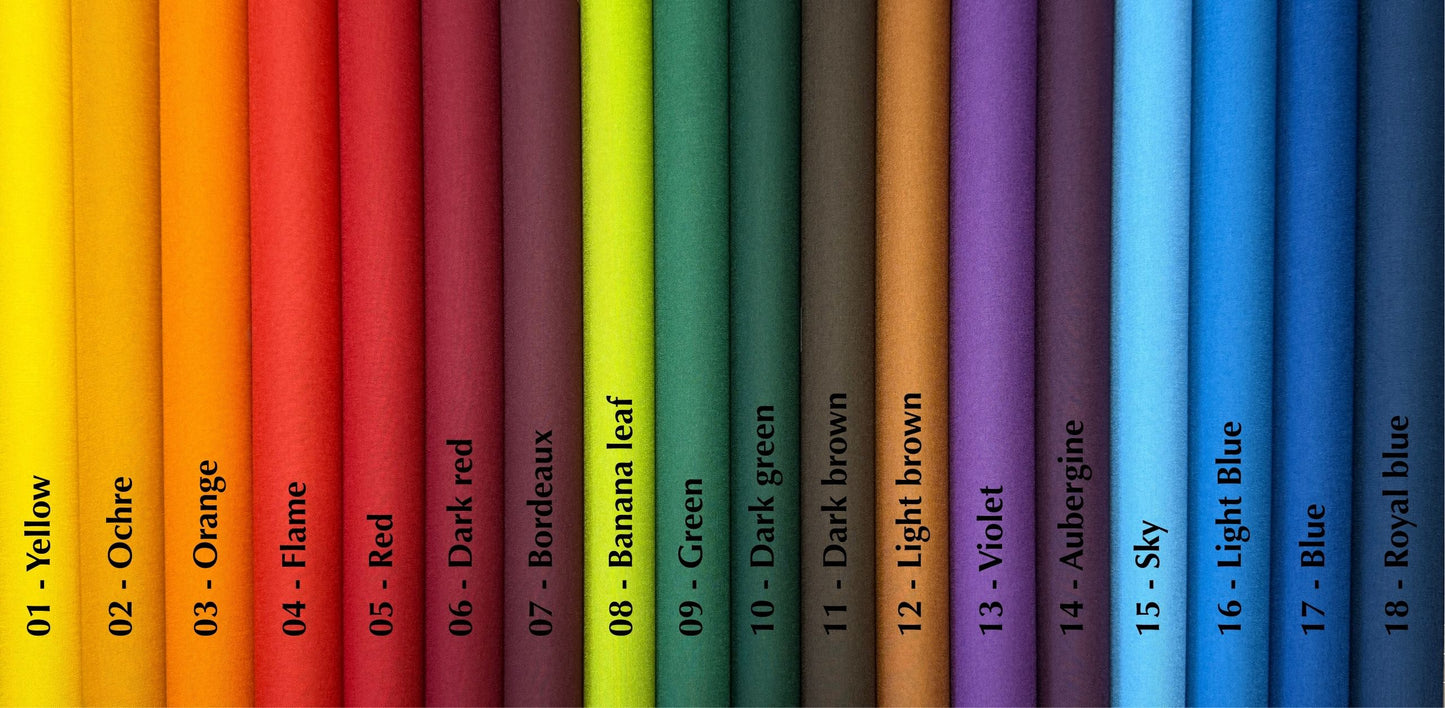 12" Bookbinding cloth - 37 colour options