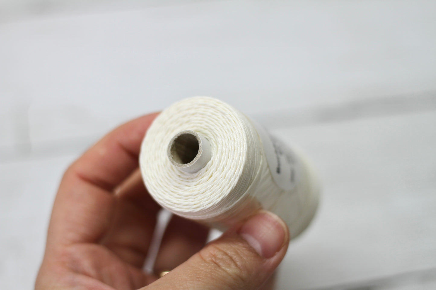German linen sewing thread - raw white, 10m, 25m, spool