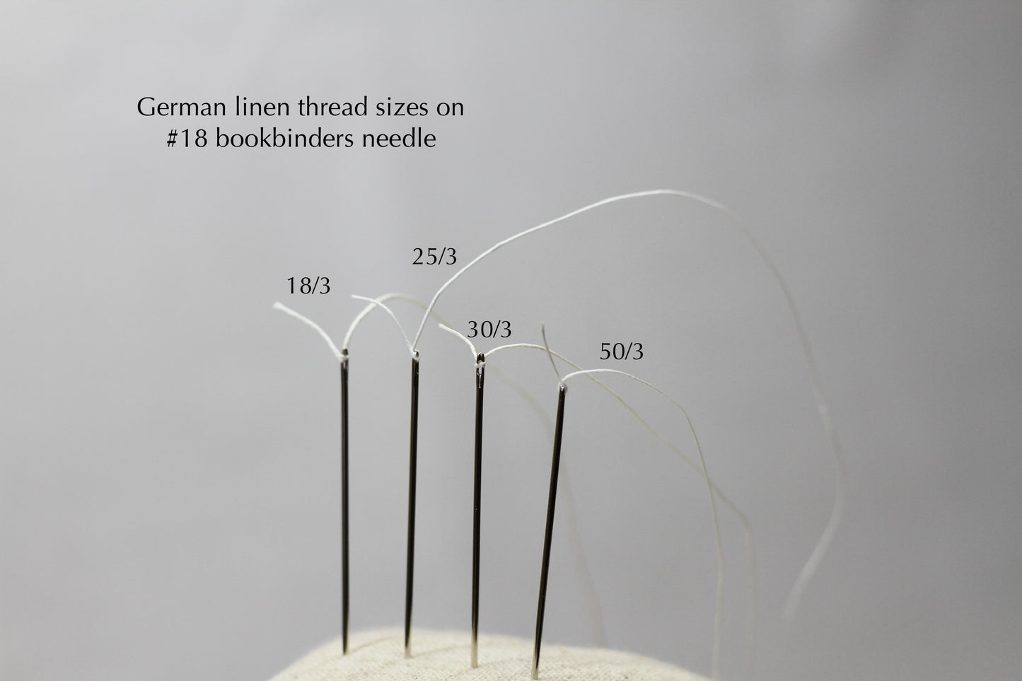 German linen sewing thread - raw white, 10m, 25m, spool