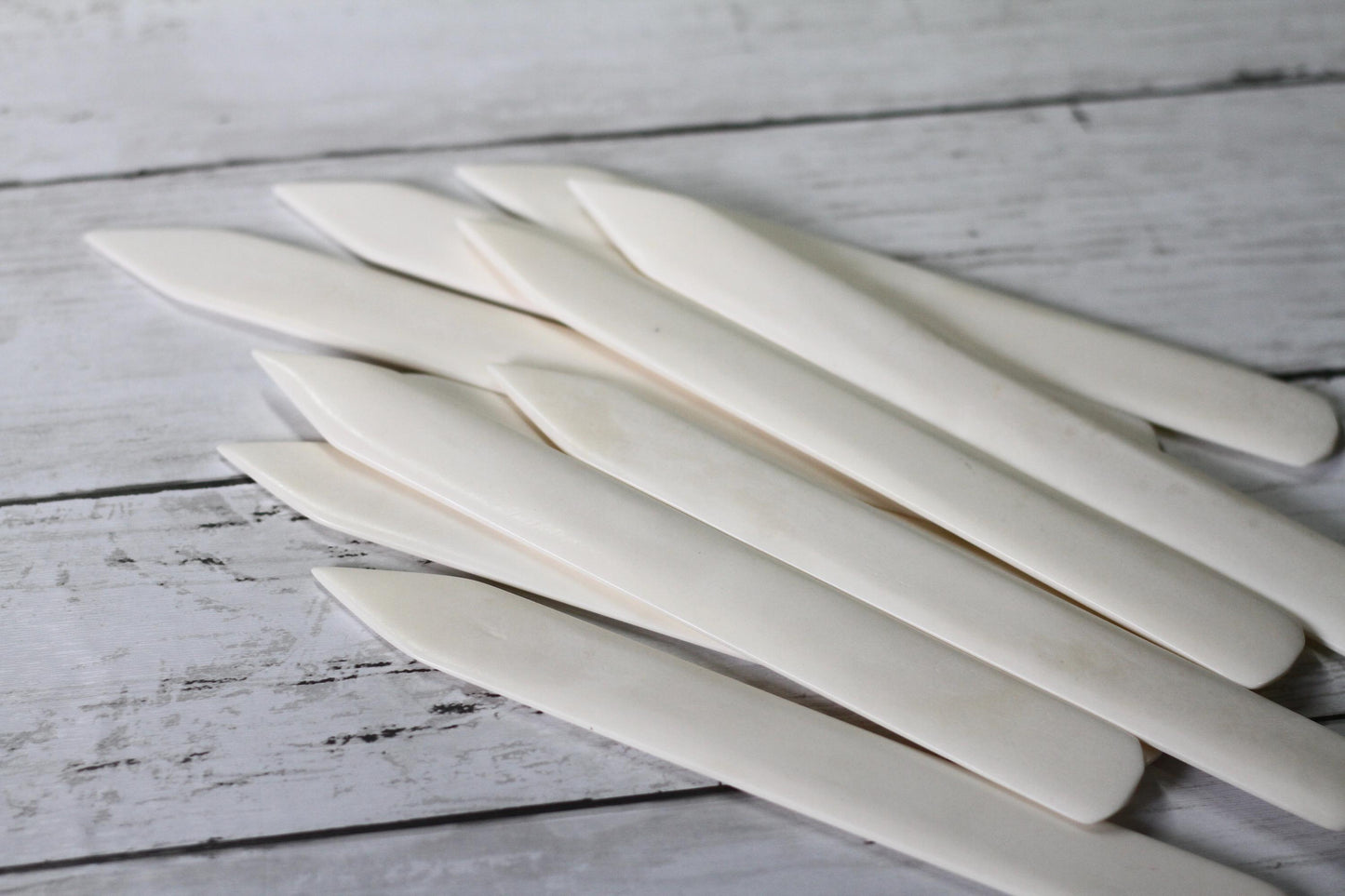 8” Real Genuine Bone Folder | Bookbinding, leather, paper, crafts Creasing Tools