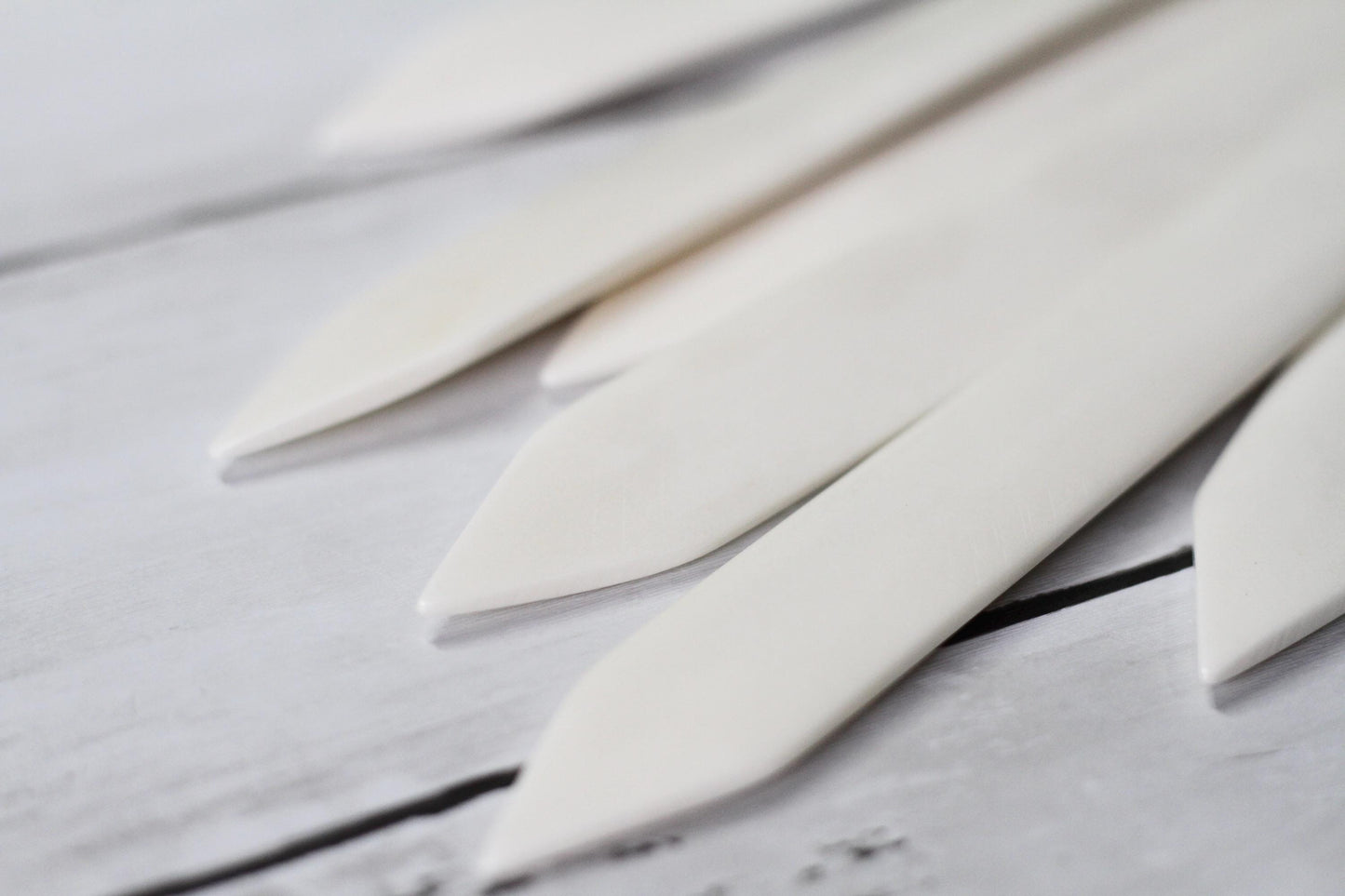 8” Real Genuine Bone Folder | Bookbinding, leather, paper, crafts Creasing Tools