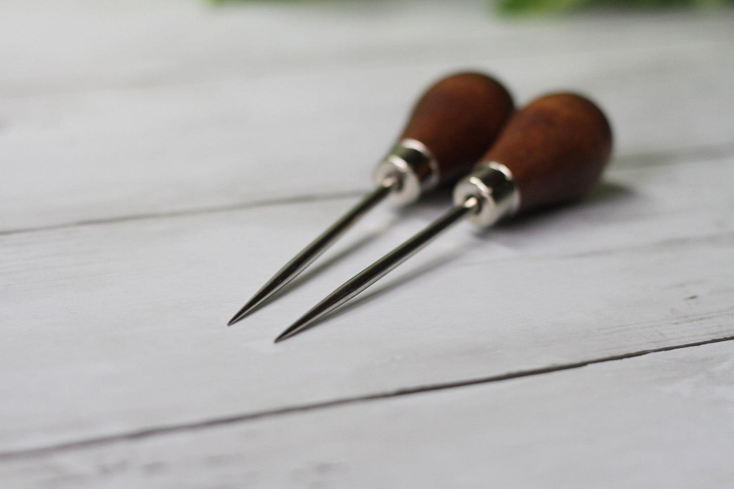 4.5” Awl Wood handle | Bookbinding, leather, paper, crafts Piercing Tools