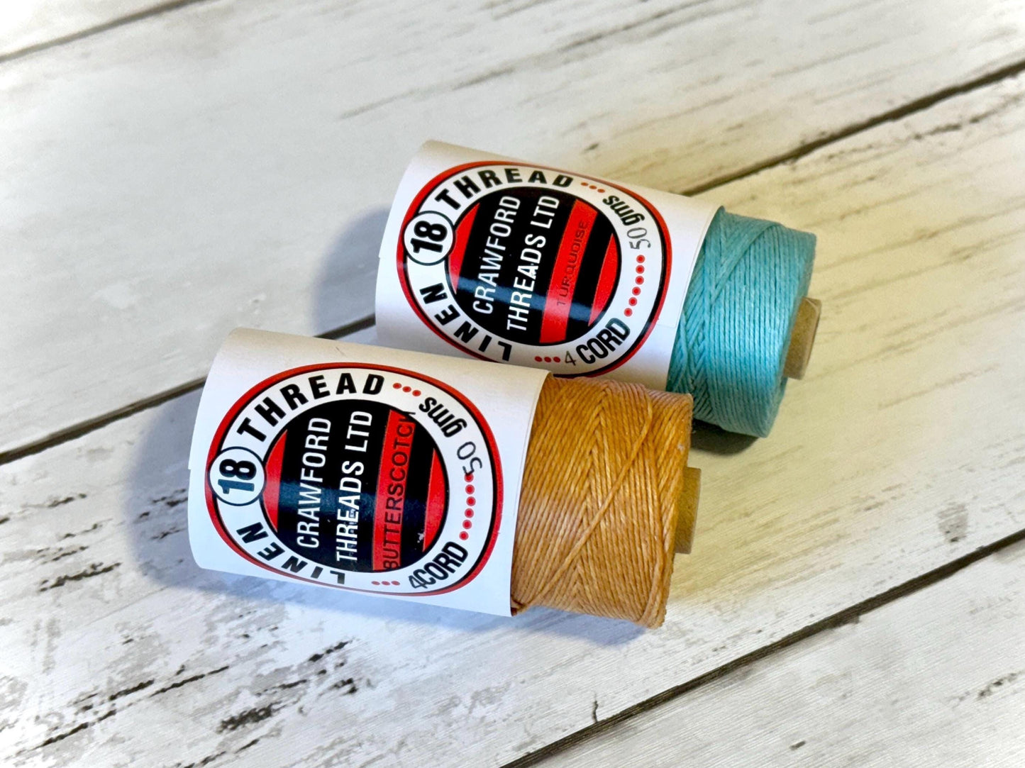 Waxed linen, Irish Linen Thread 4 ply, spool