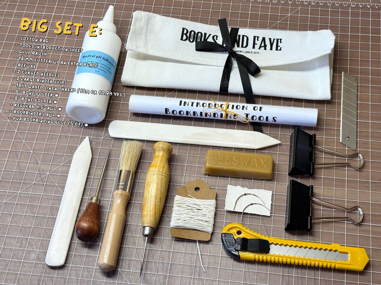 Bookbinding Starter tools set | Bookbinding, leather, paper, crafting tools set