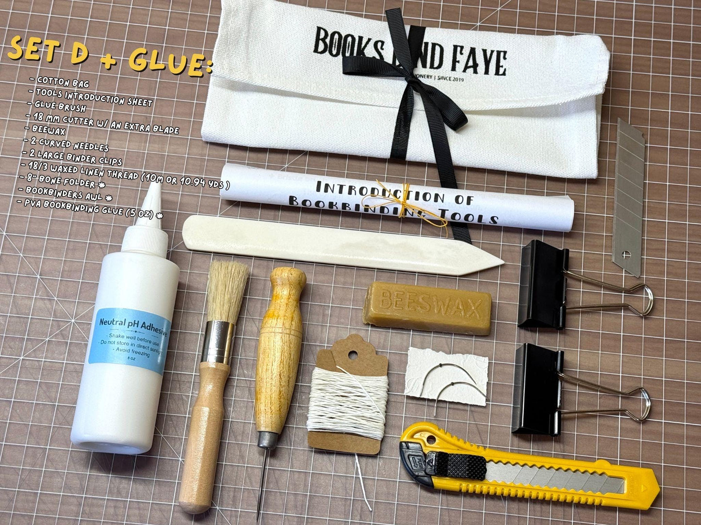 Bookbinding Starter tools set | Bookbinding, leather, paper, crafting tools set