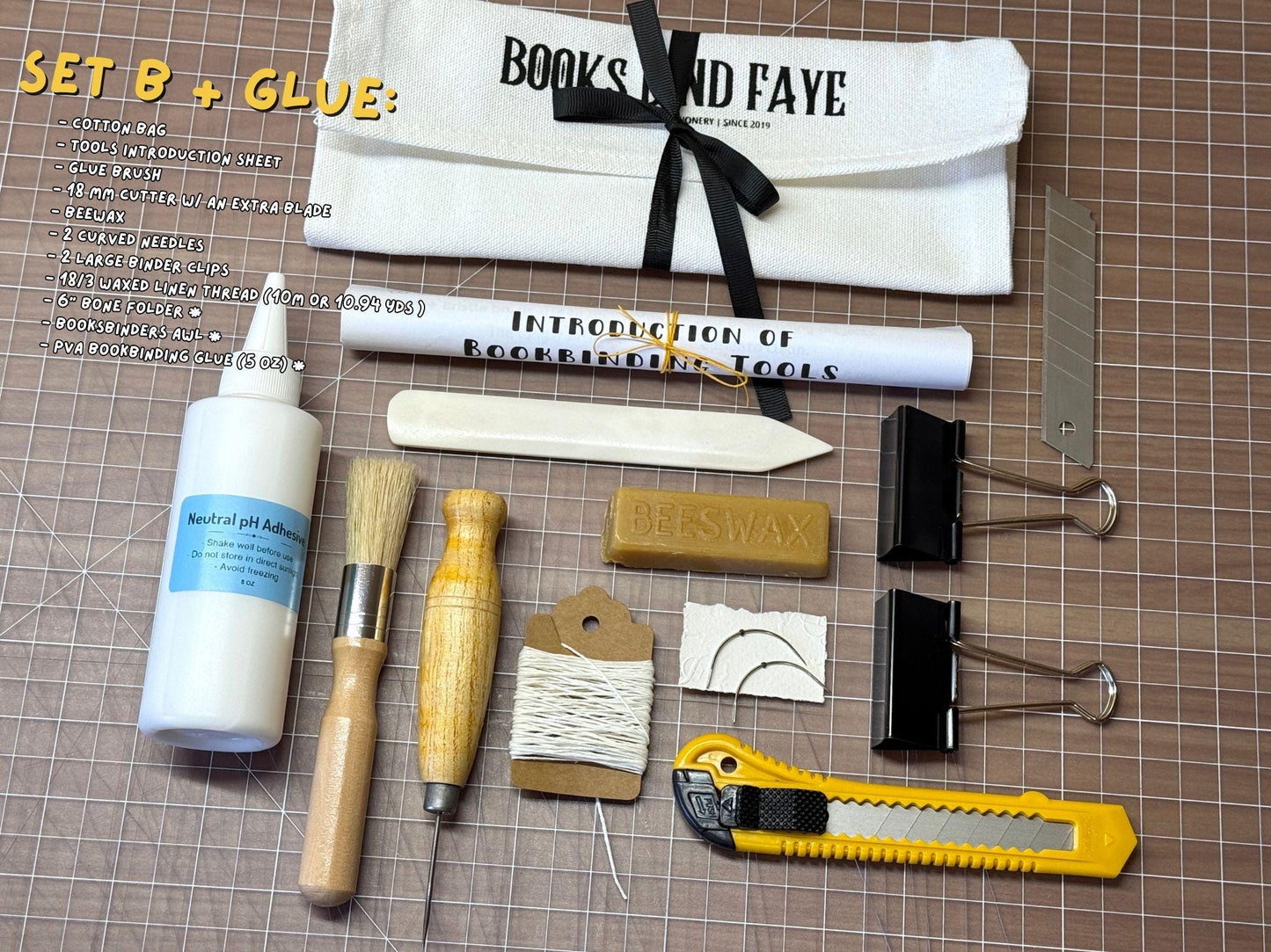 Bookbinding Starter tools set | Bookbinding, leather, paper, crafting tools set