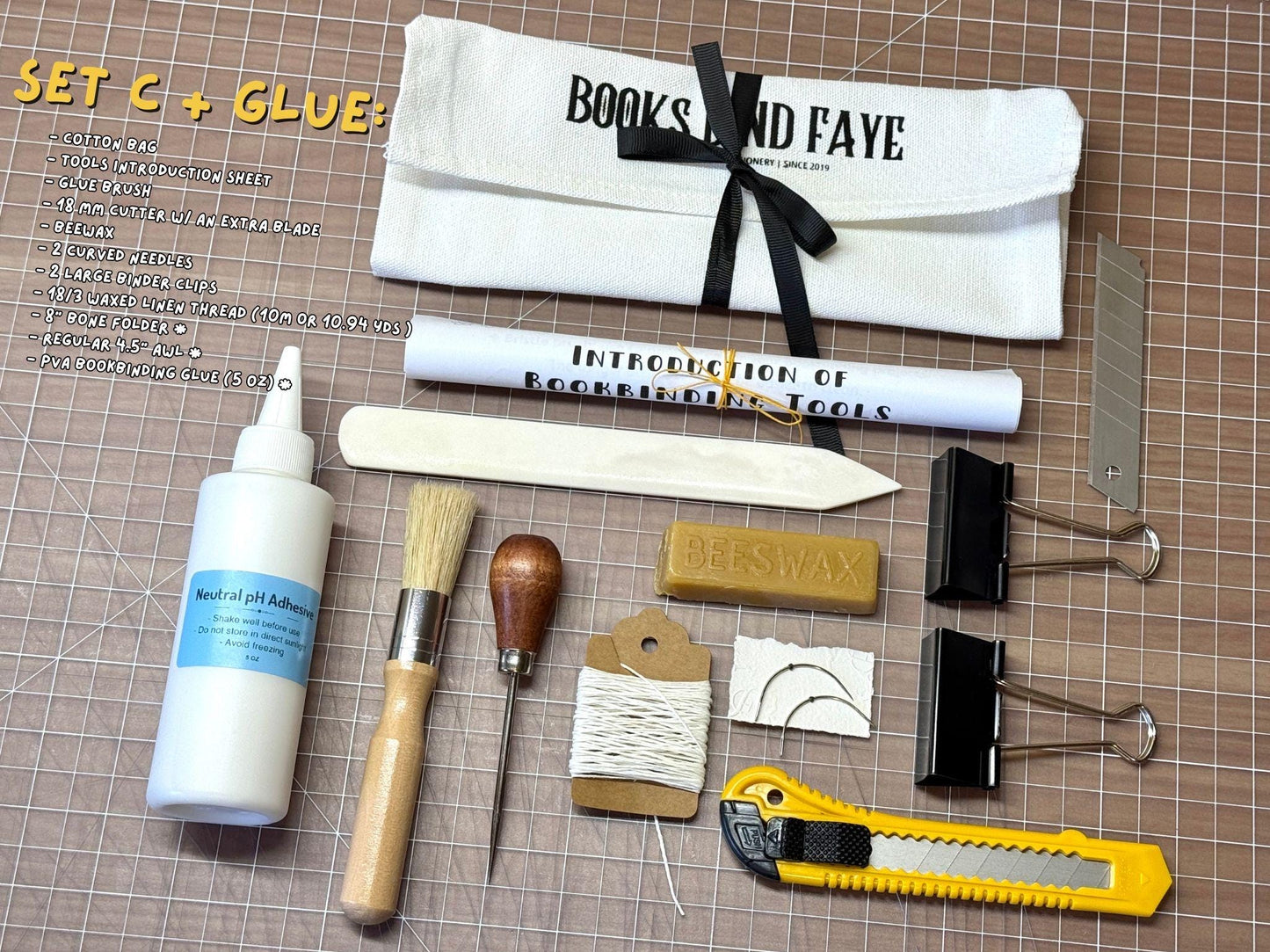 Bookbinding Starter tools set | Bookbinding, leather, paper, crafting tools set