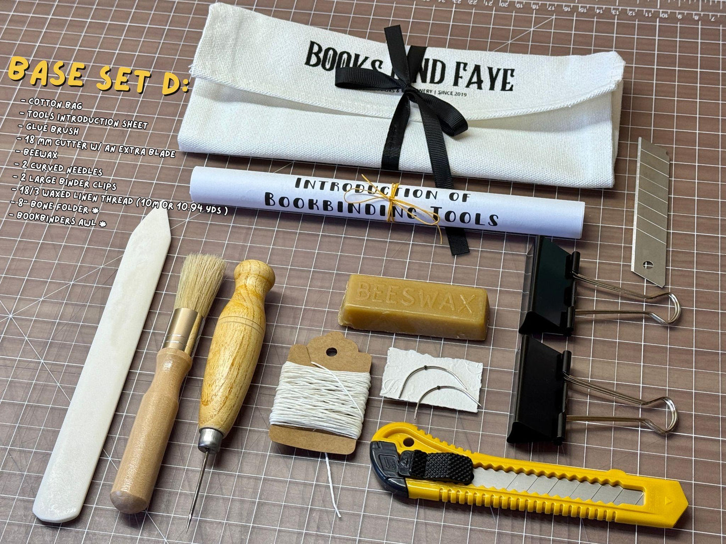 Bookbinding Starter tools set | Bookbinding, leather, paper, crafting tools set