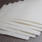 Mulberry paper 11” x 10”, Natural White, Smooth surface, Deckle edges paper sheet