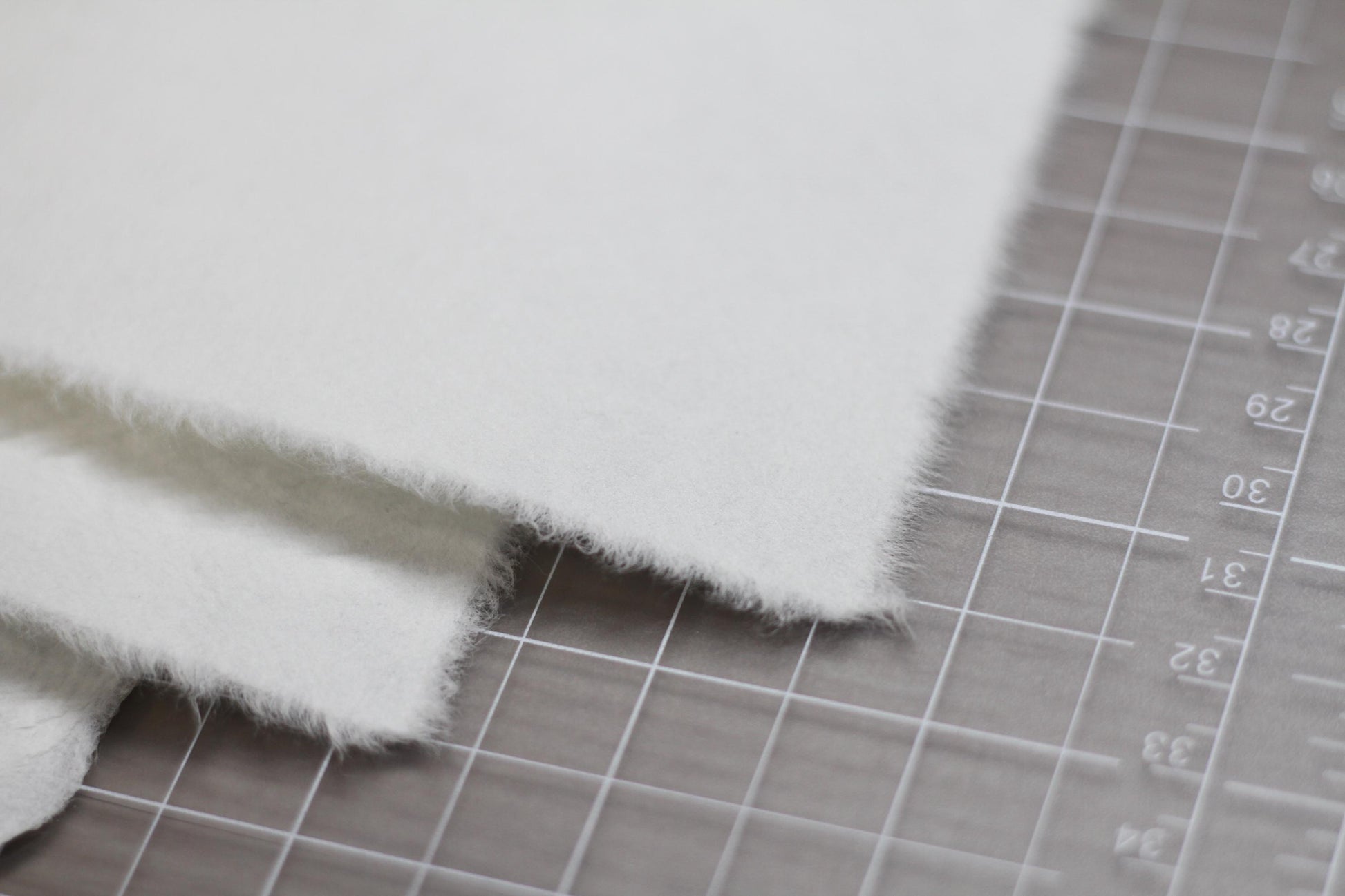 Mulberry paper 11” x 10”, Natural White, Smooth surface, Deckle edges paper sheet