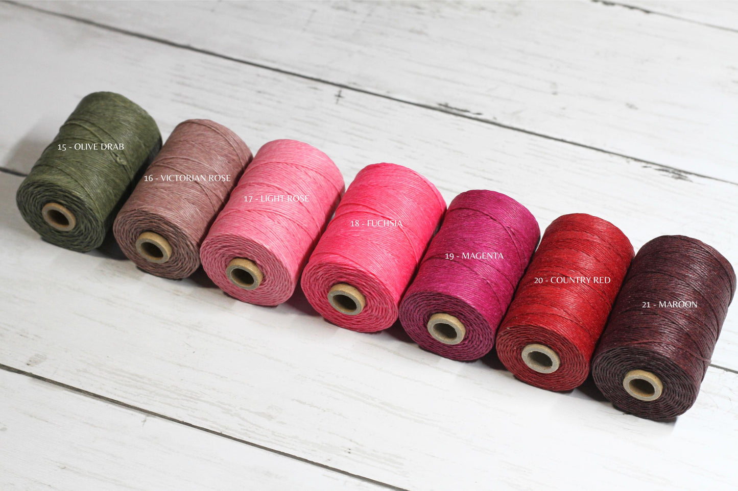 Waxed linen, Irish Linen Thread 4 ply, 5m 10m