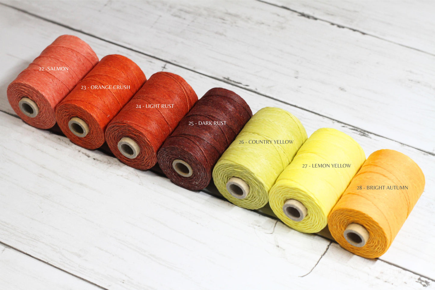 Waxed linen, Irish Linen Thread 4 ply, 5m 10m