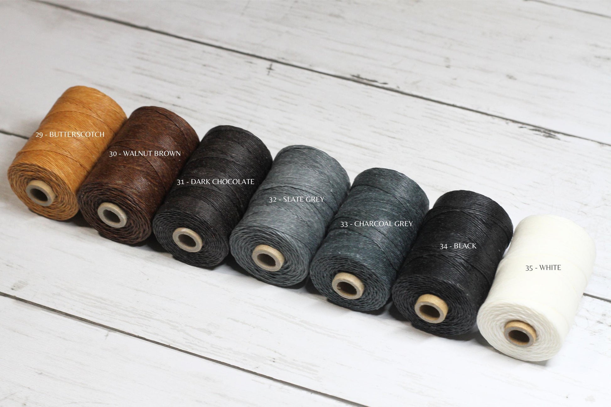 Waxed linen, Irish Linen Thread 4 ply, 5m 10m