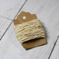Natural - Waxed Linen Thread 4 ply, 10m, spool