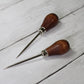 4.5” Awl Wood handle | Bookbinding, leather, paper, crafts Piercing Tools