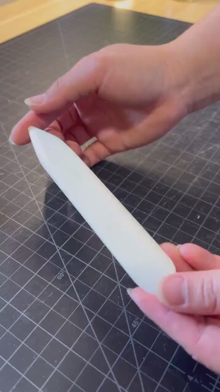 6” Real Genuine Bone Folder | Bookbinding, leather, paper, crafts Creasing Tools